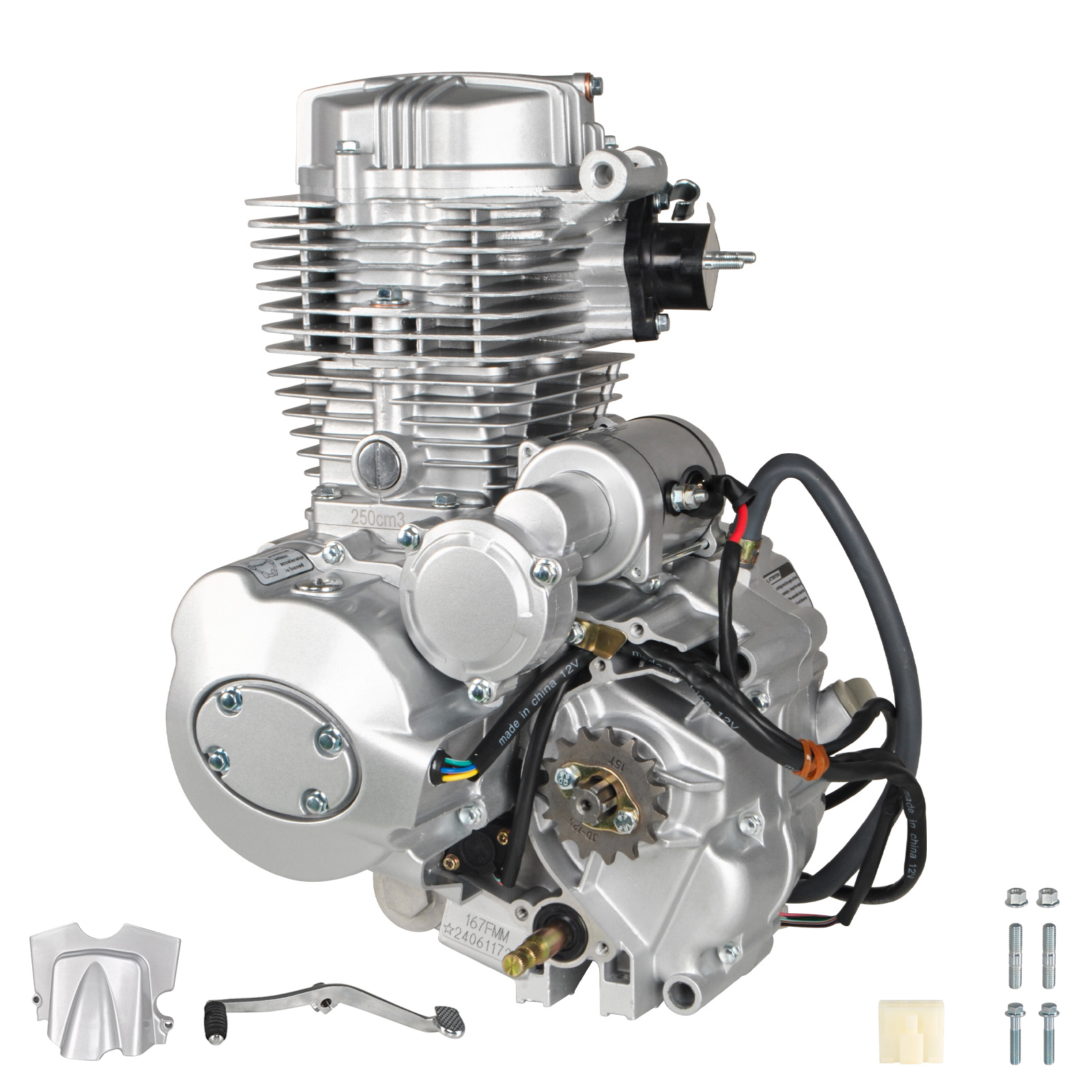 ATV 250cc Engine Motor Air-Cooled Vertical Engine