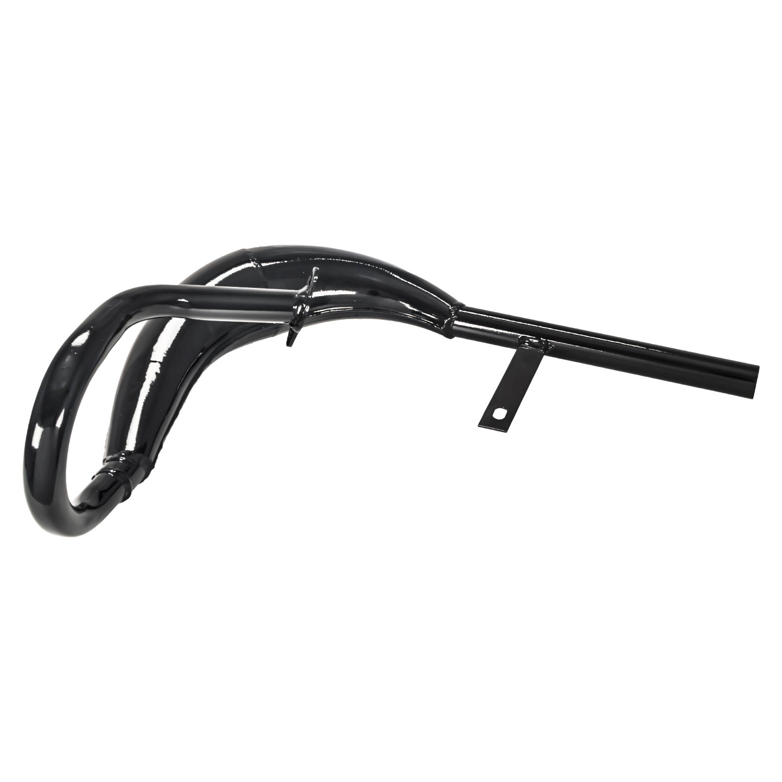 2 Stroke 50-100cc Chrome Exhaust Muffler Pipe for Motorized Bicycle