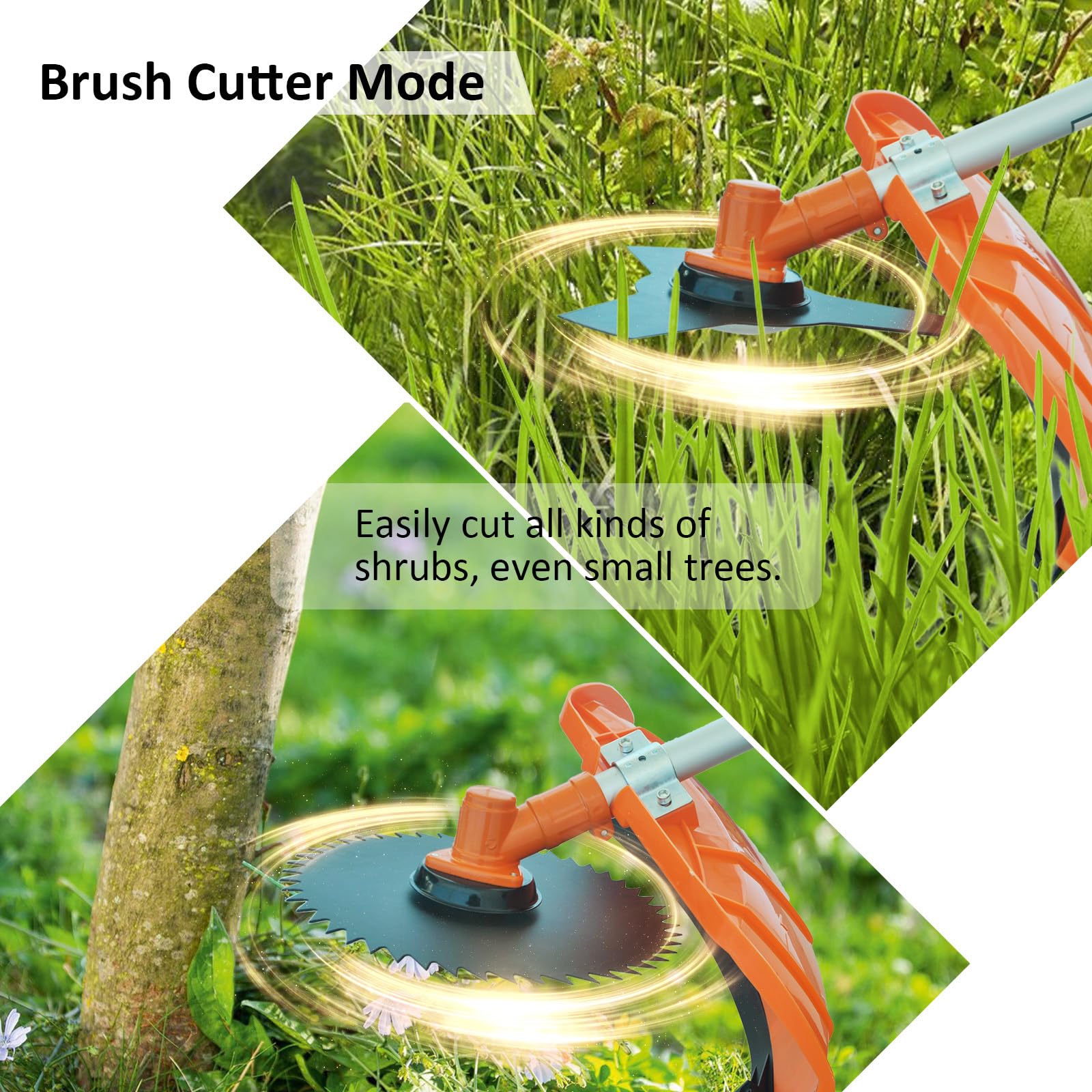 52cc 2-Cycle 6-in-1 Gas Weed Eater Trimmer Straight Shaft Yard Garden