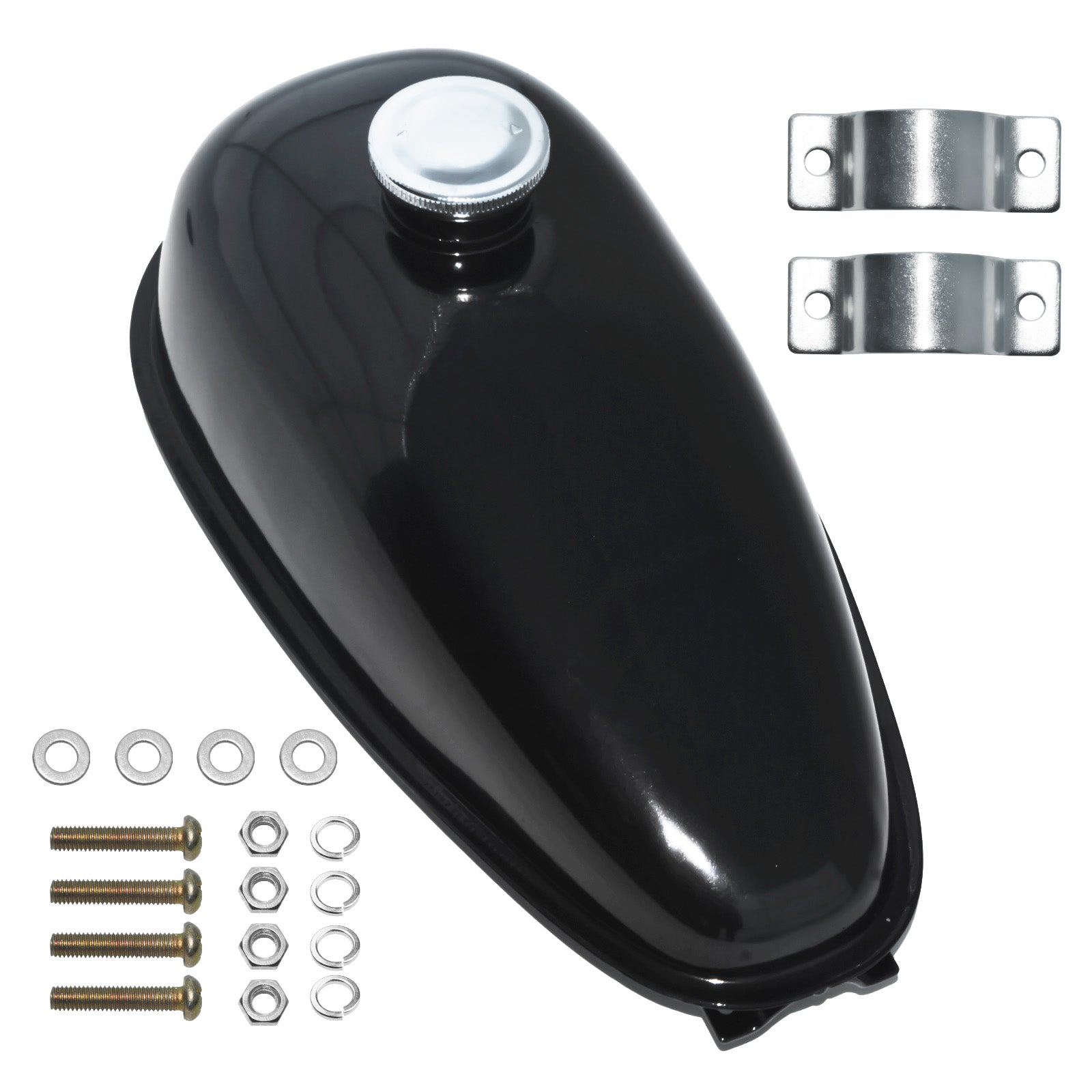 4L 1.06Gal Gas Fuel Tank 49-100cc for Motorized Bicycle Motorcycle