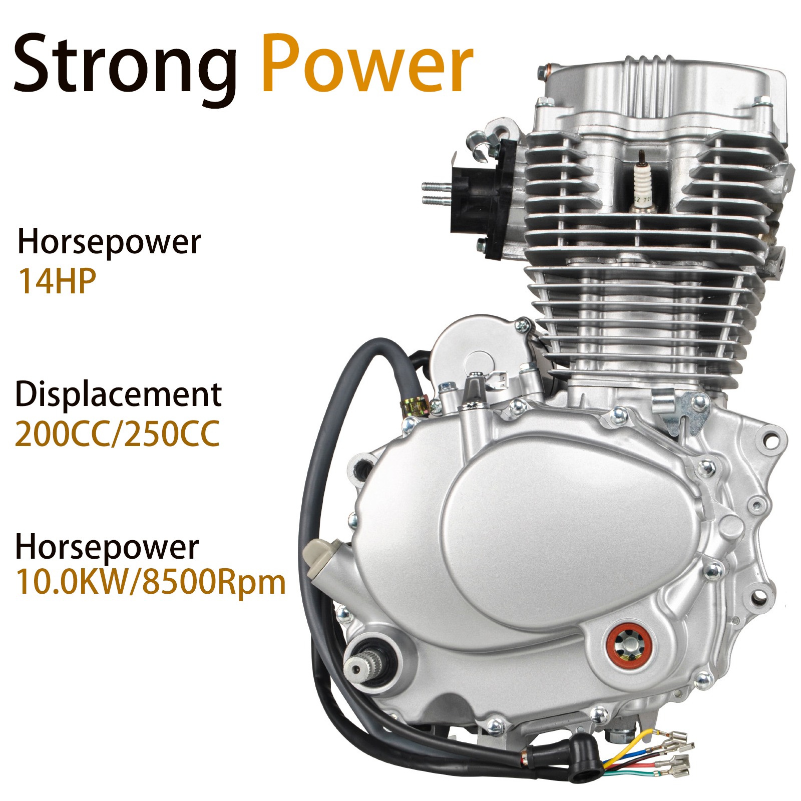 ATV 250cc Engine Motor Air-Cooled Vertical Engine