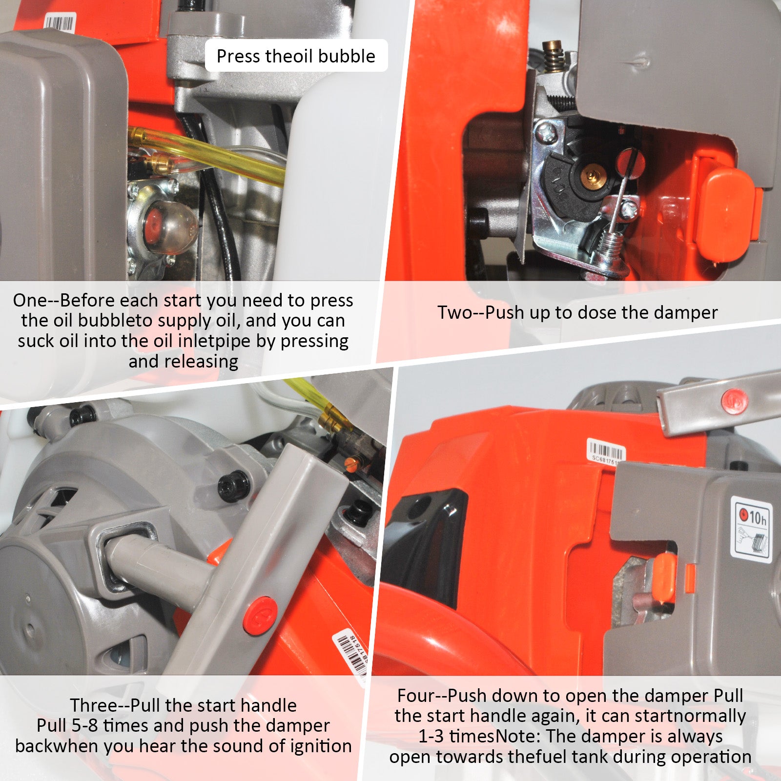 72cc 4HP Post Hole Digger Gas Powered