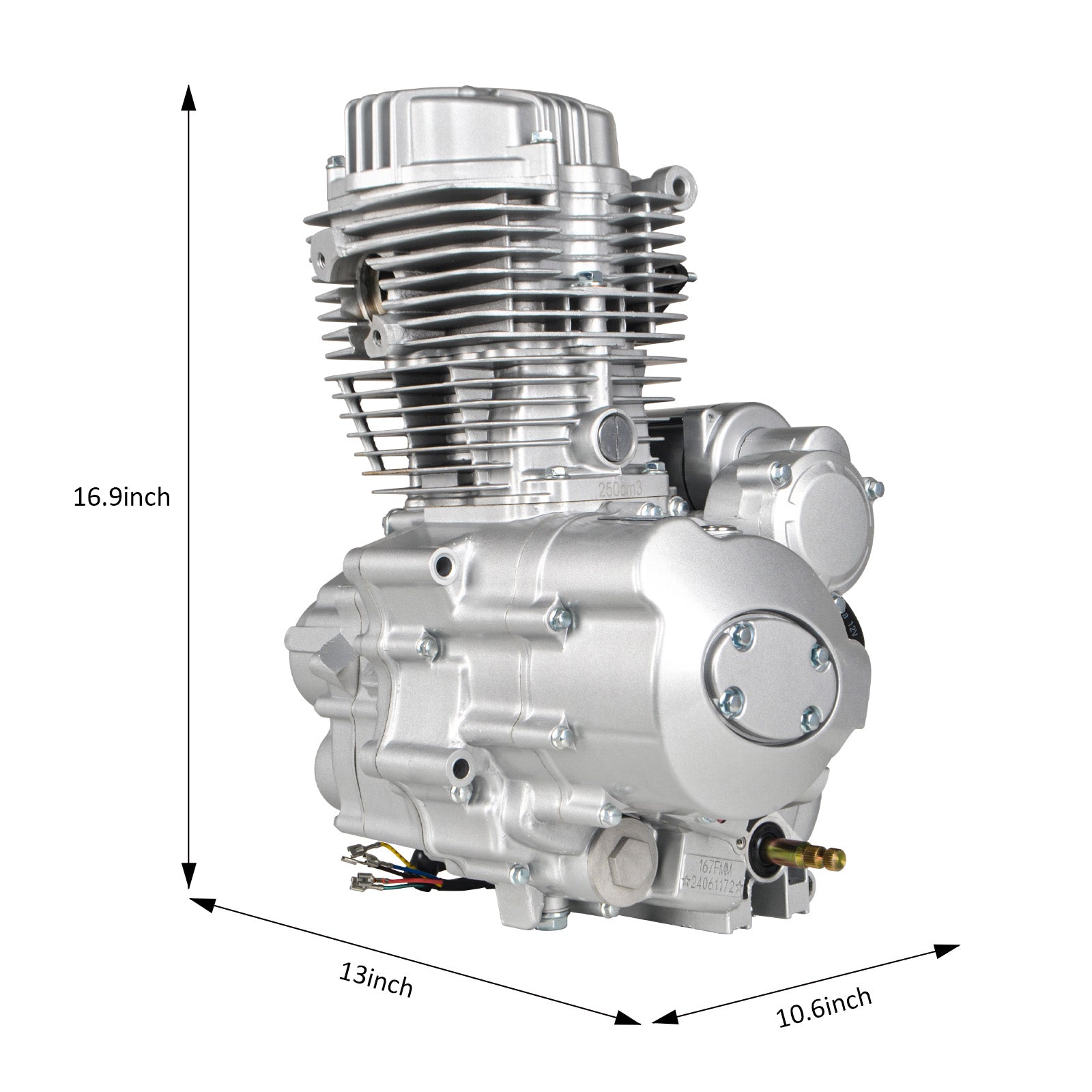 ATV 250cc Engine Motor Air-Cooled Vertical Engine